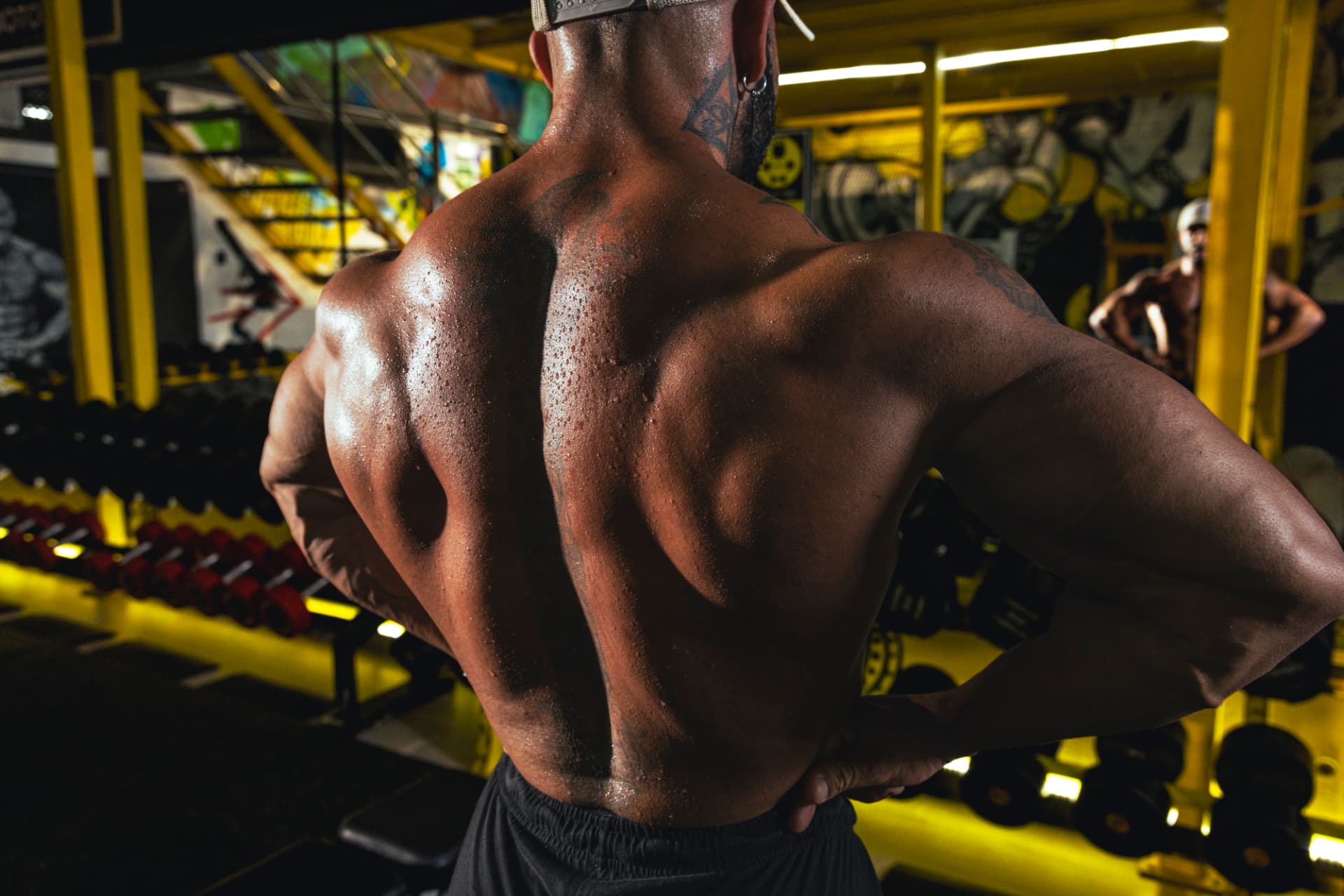 Michael Greenland — back and shoulder detail during training